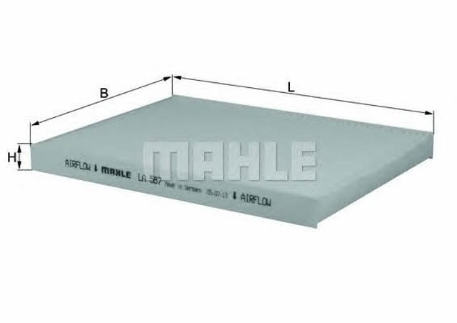 LA587 MAHLE Filtro de habitáculo  comprar en Lleida