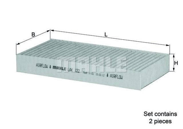 MAHLE LAK122S Filtro de habitáculo comprar Barcelona