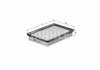 Filtro de aire de motor LX1030 MAHLE