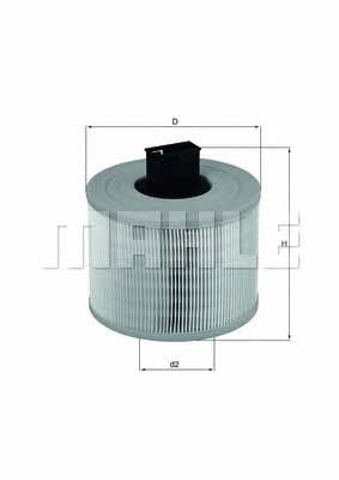 LX1035 MAHLE Filtro de aire  en stock Gandía