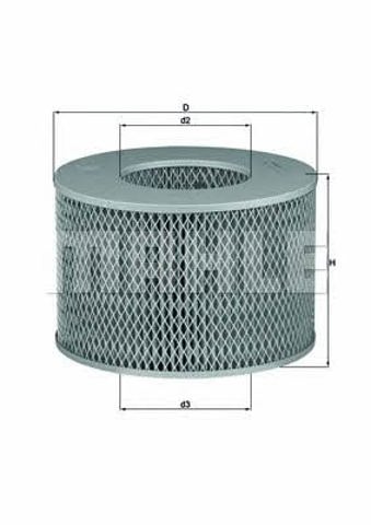 LX1140 MAHLE Filtro de aire comprar Madrid