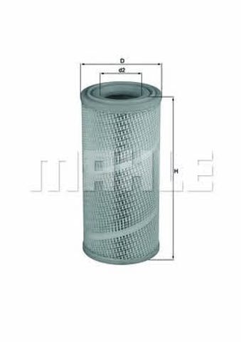LX1142 MAHLE Filtro de aire  en stock Gandía