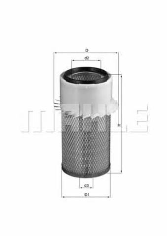 MAHLE LX17 Filtro de aire  disponible España