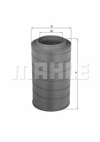 Filtro de aire de motor LX1956 MAHLE