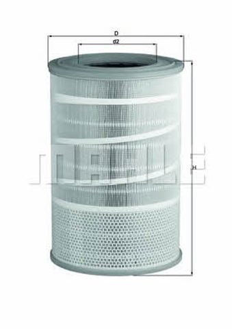 LX2068 MAHLE Filtro de aire comprar Alcalá