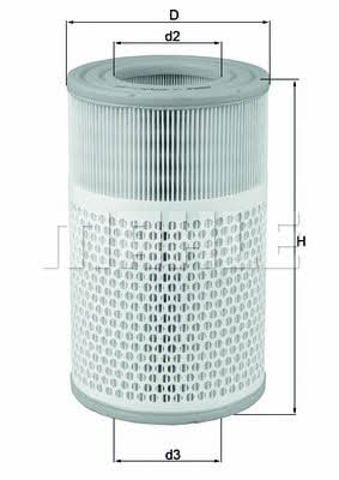 LX2079 MAHLE Filtro de aire  disponible Vigo