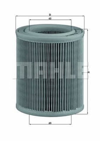 MAHLE LX329 Filtro de aire  en stock Valencia