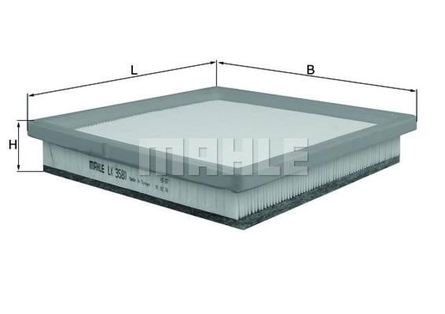 LX3580 MAHLE Filtro de aire  en stock Córdoba