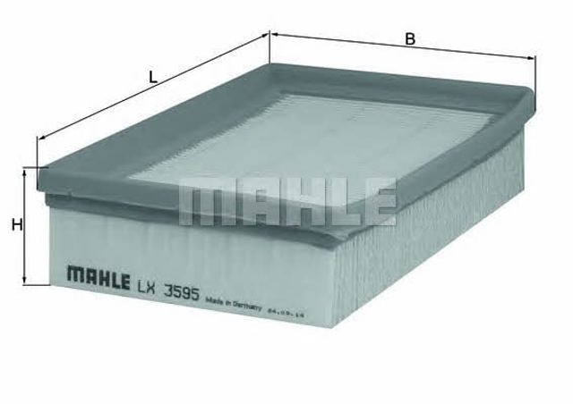 Filtro de aire de motor LX3595 MAHLE