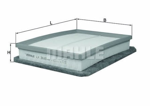 LX3685 MAHLE Filtro de aire  disponible Ourense