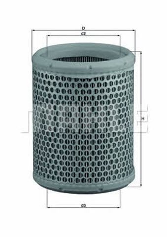 LX384 MAHLE Filtro de aire  en stock Córdoba