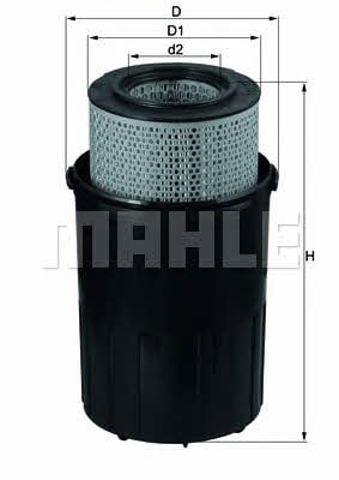 LX388 MAHLE Filtro de aire  comprar en Oviedo