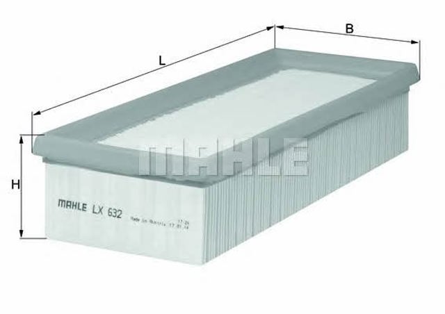 LX632 MAHLE Filtro de aire  disponible Vigo