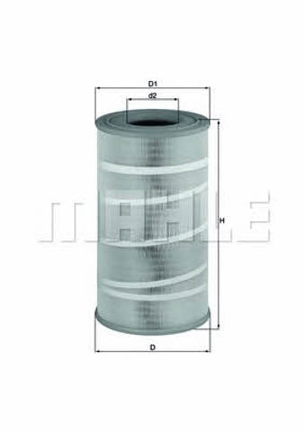 MAHLE LX72107 Filtro de aire  en stock Salamanca