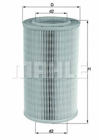 LX803 MAHLE Filtro de aire  comprar en Oviedo