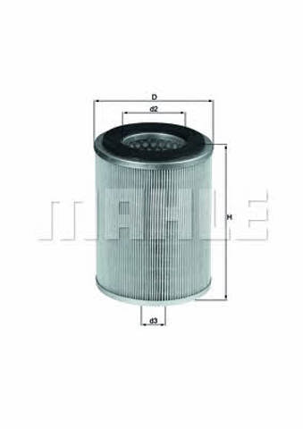 MAHLE LX830 Filtro de aire  disponible Valladolid