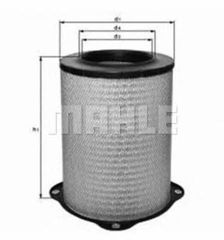 Filtro de aire LX832 MAHLE