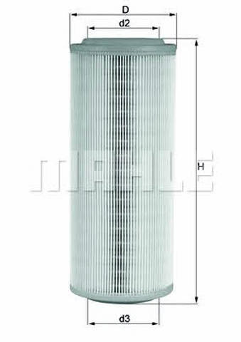 MAHLE LX855 Filtro de aire  comprar en Ponferrada