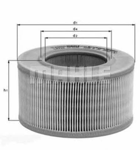 LX915 MAHLE Filtro de aire  en stock Gandía