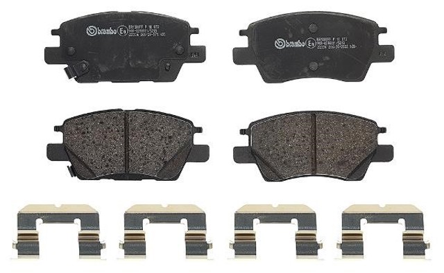 Pastillas delanteras de freno P10073 BREMBO