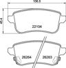 Pastillas de freno traseras P68074 BREMBO