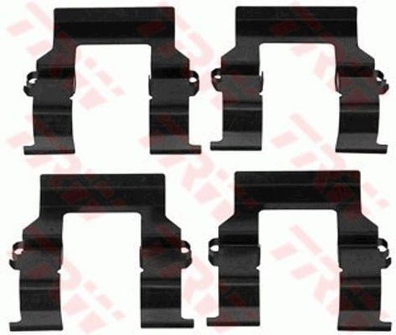 Juego de resortes de sujeción de pastillas de freno traseras PFK449 TRW