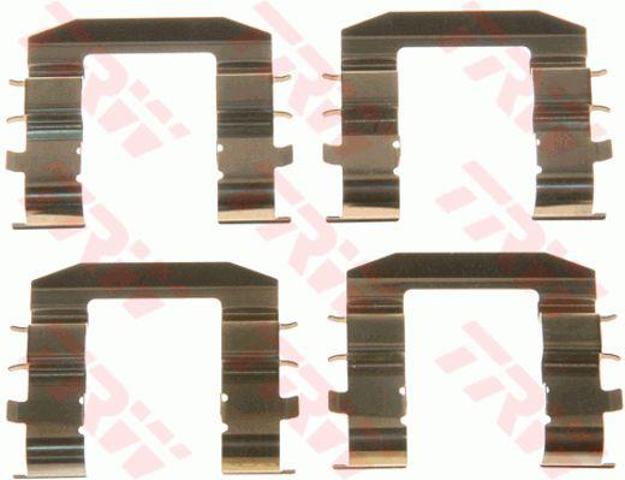 Juego de resortes de sujeción de pastillas de freno delanteras PFK558 TRW