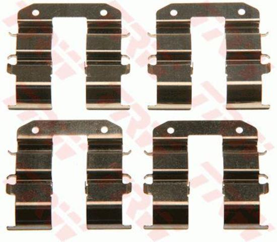 Juego de resortes de sujeción de pastillas de freno traseras PFK576 TRW
