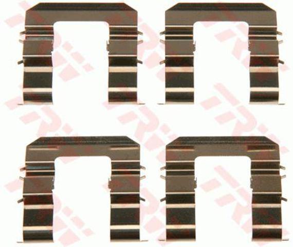 Juego de resortes de sujeción de pastillas de freno delanteras PFK577 TRW