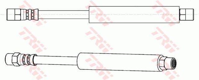 Tubo flexible de frenos trasero izquierdo PHA127 TRW
