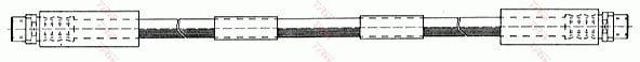 Tubo flexible de frenos delantero para Audi A8  (4E2, 4E8)