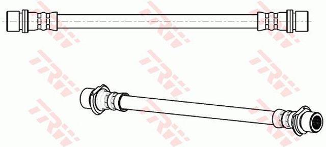 Tubo flexible de frenos trasero izquierdo PHA560 TRW