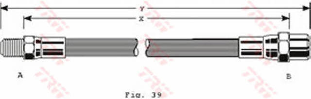 TRW PHB122 Latiguillo de freno trasero  en stock Valencia