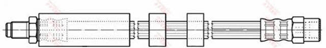 Tubo liquido de freno trasero PHB354 TRW