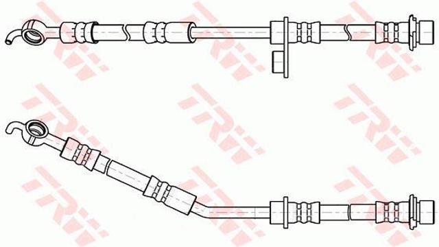 Manguera de freno delantero izquierdo PHD1055 TRW