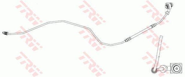 Tubo flexible de frenos trasero izquierdo PHD1161 TRW