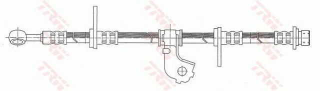 Manguera de freno delantero derecho PHD316 TRW