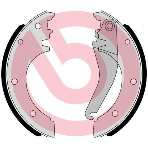 Zapatas de freno traseras SA6509 BREMBO
