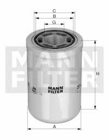 Filtro de aceite motor WH10005 MANN