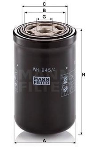 Filtro del sistema hidráulico WH9454 MANN