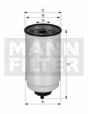Filtro de gasoil WK10017X MANN