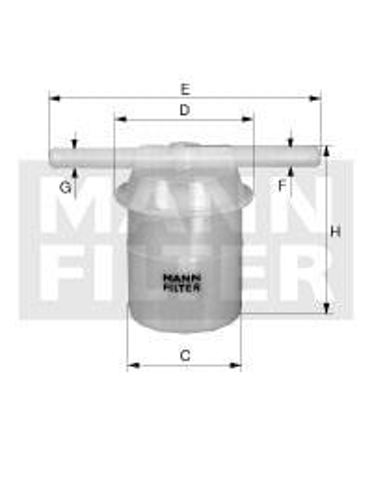 Filtro combustible WK426 Mann-Filter