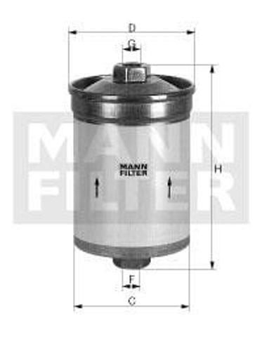 Filtro combustible Audi 80 82