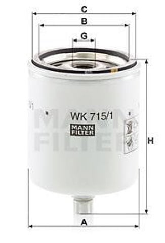 Filtro de gasoil WK7151X MANN