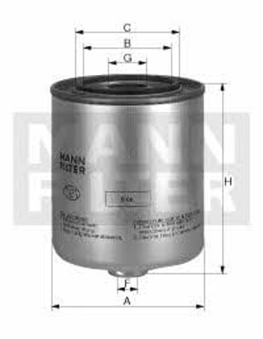 Filtro de gasoil WK9042X MANN