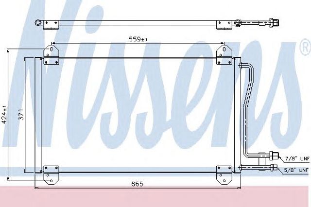 NISSENS 94225 Condensador aire acondicionado  en stock Salamanca