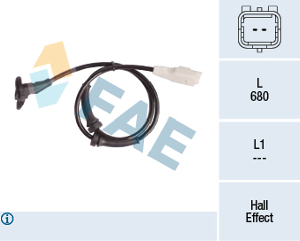 Sensor de rueda abs 78181 FAE
