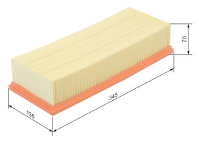 1987429404 BOSCH Filtro de aire  en stock Córdoba