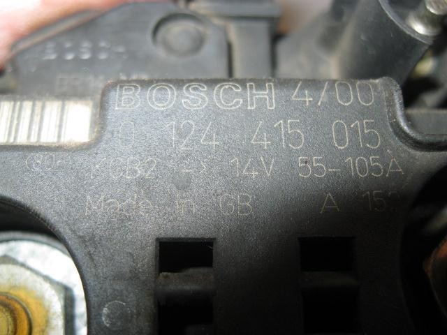 Alternador del motor 0124415015 FIAT