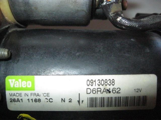 OPEL 09130838 Motor de arranque  comprar en Albacete